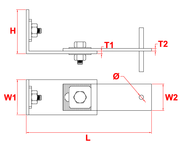 Sliding L Anchor With Welded Tie
